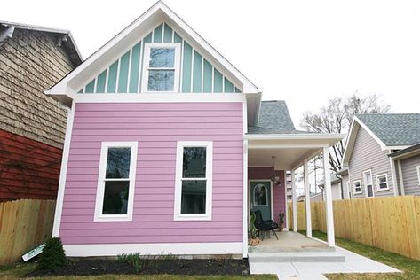 Good Bones Mina, Two Chicks And A Hammer, Elegant House, Million Dollar House, Good Bones, Pink House, Kitchen Views, Tiny Spaces, Unique Houses