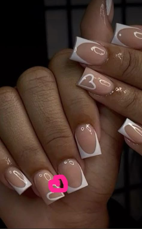 Teen Nail Designs, Nail Art For Girls, Teen Nails, Back To School Nails, May Nails, Hard Nails, Cute Simple Nails, Girly Acrylic Nails, French Tip Acrylic Nails