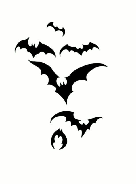 Bat Silhouette Tattoo, Bats Stencil, Bat Flash Tattoo, Bat Tattoo Stencil, Bats Tattoo, Bat Stencil, Bats Tattoo Design, Simple Hand Tattoos, Tattoo Graffiti