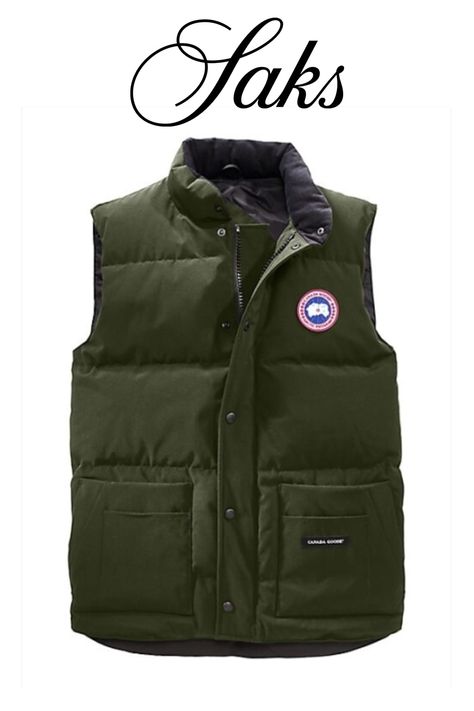 Canada Goose's Freestyle vest is crafted of the brand's Arctic Tech® fabric and filled with 625 fill power duck down for extra warmth. With a temperature rating of TEI1, this sleeveless style boasts a tri-pocket design on both sides and secures with snap and zipper closures at the center..Temperature rating: TEI1 (41°F/23°F).Stand collar.Sleeveless.Snap- & covered zip-front closure.Side slip pockets.Side patch pockets.Arctic Tech® nylon.Fill: 625 fill power 80% duck down/20% feathers.Machine was Transitional Dressing, Canada Goose Mens, Mens Vests, Vests Mens, Hot Sneakers, Quilted Vest, Vest Outfits, Down Vest, Duck Down