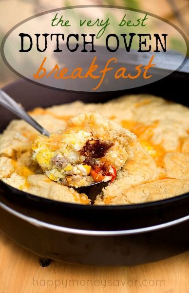 Dutch Oven Breakfast Recipes, Campout Food, Country Breakfast Recipes, Dutch Oven Breakfast, Oven Breakfast, Dutch Oven Camping Recipes, Healthy Camping Food, Oven Meals, Best Dutch Oven