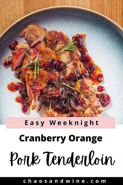 Cranberry Dijon Pork Tenderloin With Apple Cider Glaze, Pork Cranberry Recipes, Orange Pork Recipes, Orange Cranberry Pork Tenderloin, Pork Tenderloin Recipes Cranberry, Cranberry Sauce For Pork Tenderloin, Pork Tenderloin With Cranberries, Pork Tenderloin With Cranberry Sauce, Cranberry Dijon Pork Tenderloin