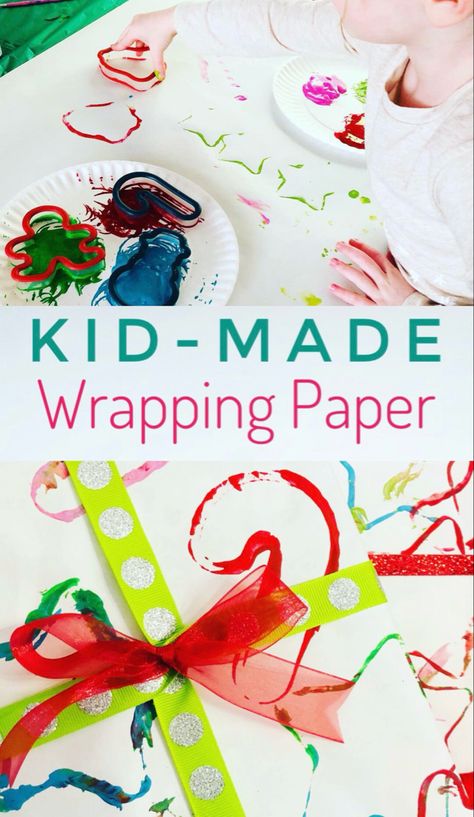 Diy Christmas Wrapping Paper Kids, Diy Christmas Wrapping Paper, Diy Gift Wrapping Paper, Diy Holiday Gift Wrapping, Christmas Wrapping Diy, Pretty Gift Wrapping Ideas, Diy Wrapping Paper, Xmas Wrapping Paper, Christian Christmas Gift