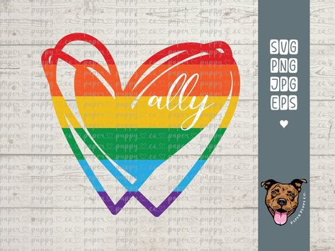 Lgbtq Ally, Microsoft Publisher, Rough Draft, Svg Silhouette, Cricut Cut Files, Cricut Cut, Microsoft Word, Gay Pride, Silhouette Designer Edition