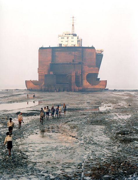 Ship Breaking, Cargo Ship, Abandoned Ships, Documentary Photography, Photojournalism, Abandoned Places, Landscape Architecture, The Ocean, Landscape Photography