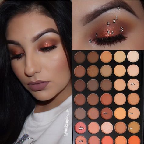 Morphe Gilded Desert Palette Looks, Morphe 35u Gilded Desert Palette Looks, Morphe 35u, Desert Palette, Pinning Ceremony, Morphe Palette, Eyeshadow Ideas, Simple Eye, Makeup For Black Skin