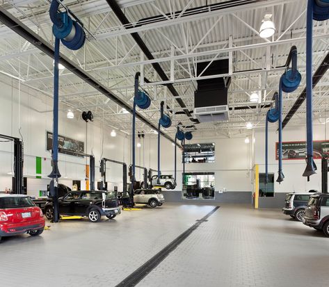 BMW Mini | RAW Design | Archinect Auto Repair Shop Design, Audi Design, Auto Service Center, Car Repair Shop, Raw Design, Permeable Paving, Glass Pavilion, Automotive Shops, Cars Ideas