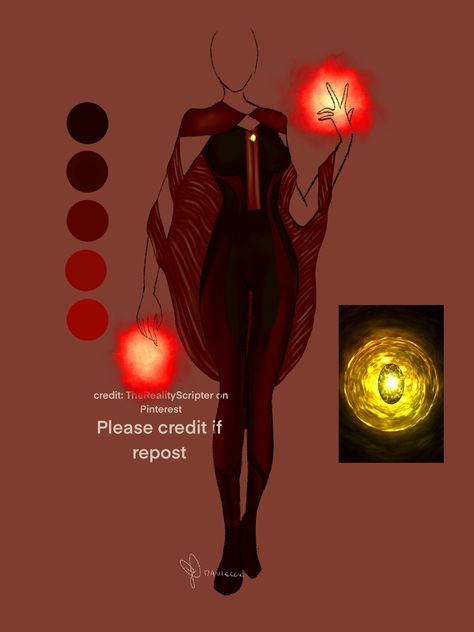 Witch Superhero Costume, Scarlet Witch Costume Ideas, Fire Hero Costume Design, Red Hero Costume Design Female, Fire Superhero Suit Design Female, Scarlet Witch Suit Design, Scarlet Witch Outfit Ideas, Witch Hero Costume, Shifting Backstory Ideas