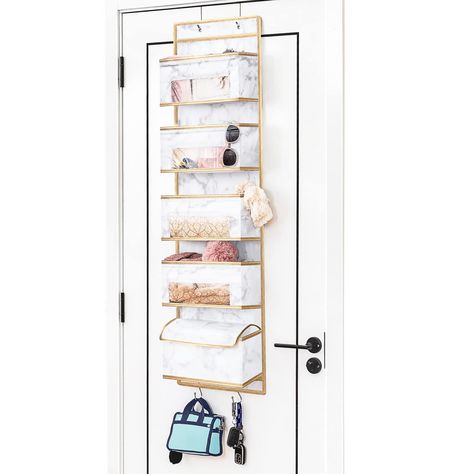 Over Door Storage, Bedroom Pantry, Door Hanging Storage, Closet Door Storage, Door Hanging Organizer, Functional Closet, Dallas Apartment, Bathroom Marble, Organizer For Closet