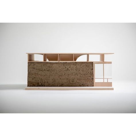 Foam Architecture Model, Clay Architecture Model, Concrete Architecture Model, Rammed Earth Architecture, Architecture Concept Model, Development Architecture, College Of Architecture, Kitchen Workshop, Rammed Earth Homes