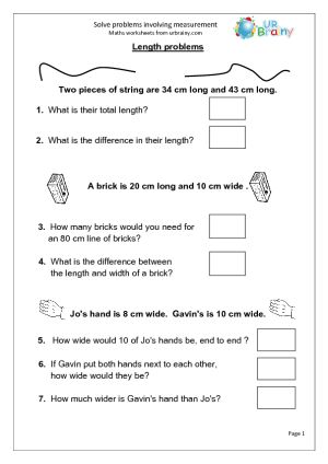 Solve Measurement Problems Year 2 Worksheets, Measurement Worksheets, Measuring Length, Worksheets For Grade 3, Maths Worksheets, Mathematics Worksheets, Time Worksheets, Math Time, Math Word Problems