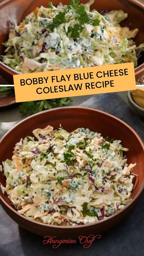 Bobby Flay Blue Cheese Coleslaw Recipe – Hungarian Chef Blue Cheese Slaw Recipes, Blue Cheese Slaw, Blue Cheese Coleslaw Recipe, Ina Garten Coleslaw Recipe, Recipes With Blue Cheese, Blue Cheese Wedge Salad, Blue Cheese Coleslaw, Gourmet Salads, Dinner Menu Planning