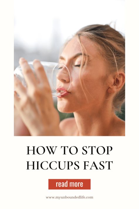 How to Stop Hiccups Fast: The Definitive Guide - My Unbounded Life Stop Hiccups, How To Read Faster, Knee Up, Carbonated Drinks, Hiccup, Health Problems, Granulated Sugar, Your Head, Paper Bag