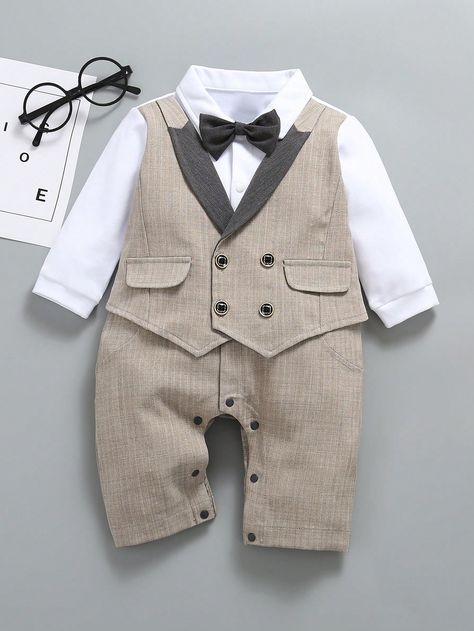 SOLOCOTE Baby Boy Gentleman Formal Occasion Party Wedding Dinner SuitI discovered amazing products on SHEIN.com, come check them out! Dinner Suit, Wedding Dinner, Color 2, Amazing Products, Party Wedding, Formal Occasion, Gentleman