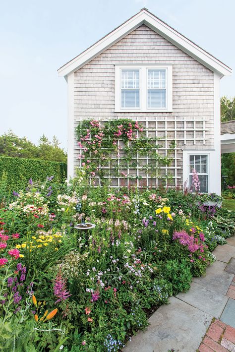 Nantucket 170713-450 Nantucket Garden, Nantucket Gardens, Nantucket Style Homes, Flower Magazine, Nantucket Cottage, Nantucket Home, Nantucket Style, Perennial Border, Cottage Garden Plants