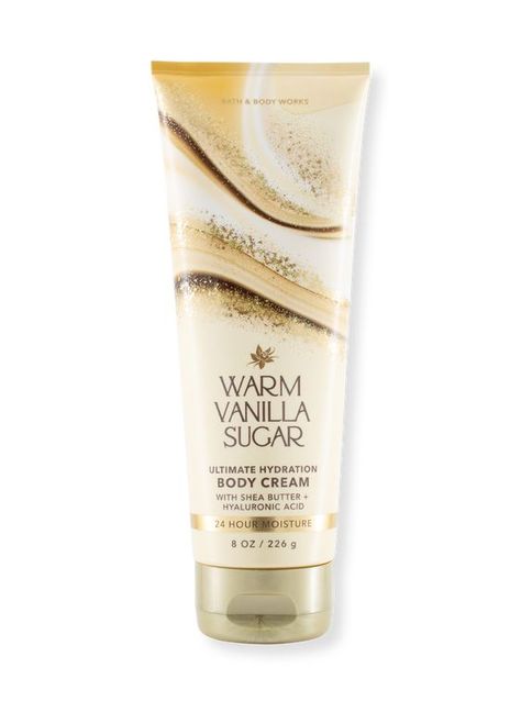 Warm Sugar Vanilla, Bath And Body Works Body Cream, Warm Vanilla Sugar Bath And Body Works, Vanilla Scented Products, Vanilla Bath And Body Works, Vanilla Hand Cream, Vanilla Body Cream, Warm Vanilla Sugar, Body Creme