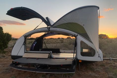 Off Road Teardrop Trailer, Off Road Teardrop, Skylight Shade, Camp Trailer, Tiny House Camper, Caravan Camping, Tent Awning, Camper Caravan, Teardrop Camper