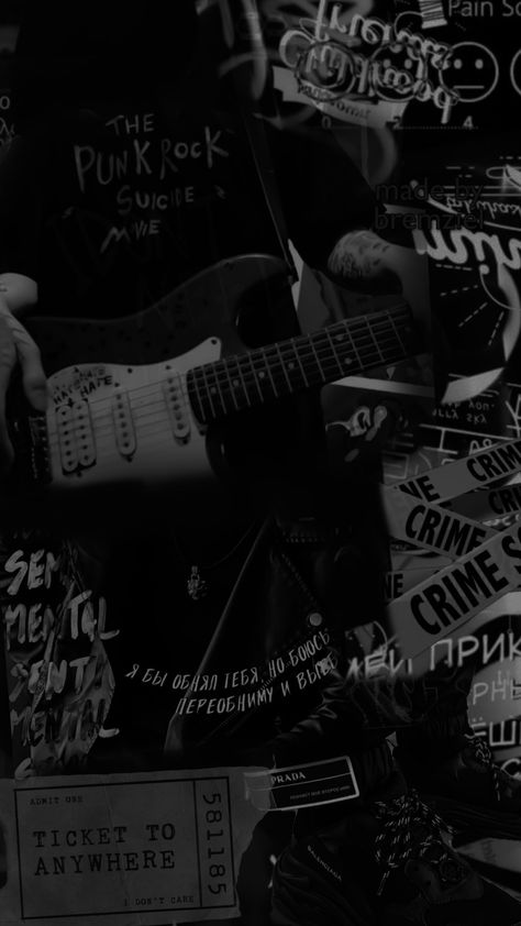 Aesthetic Punk Rock Wallpaper, Aesthetic Guitar Wallpaper, Wallpaper Guitar, Guitar Wallpaper, Aesthetic Guitar, Dark Black Wallpaper, Rockstar Aesthetic, Guitar Obsession, Guitar Photos