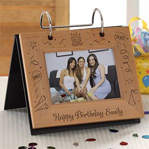 Happy Birthday Personalized Flip Photo Album - 4762 Happy 77th Birthday, Engraved Picture Frames, 77th Birthday, Birthday Picture, Birthday Photo Frame, 90th Birthday Gifts, Birthday Cheers, Personalized Picture Frames, Birthday Personalized