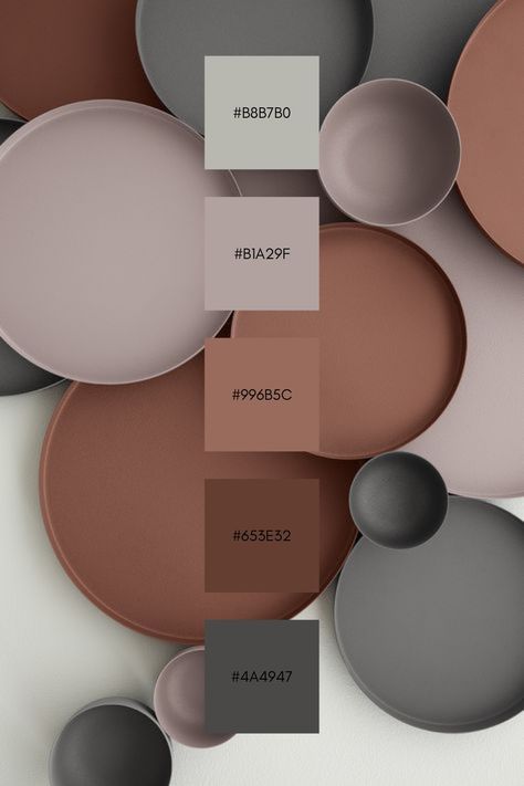 Color Palette Ideas For Home, Moodboard Color Palettes, Color Palette With Gray, Cafe Color Palette, Portfolio Reference, Blog Aesthetic, Color Design Inspiration, House Color Palettes, Color Schemes Colour Palettes