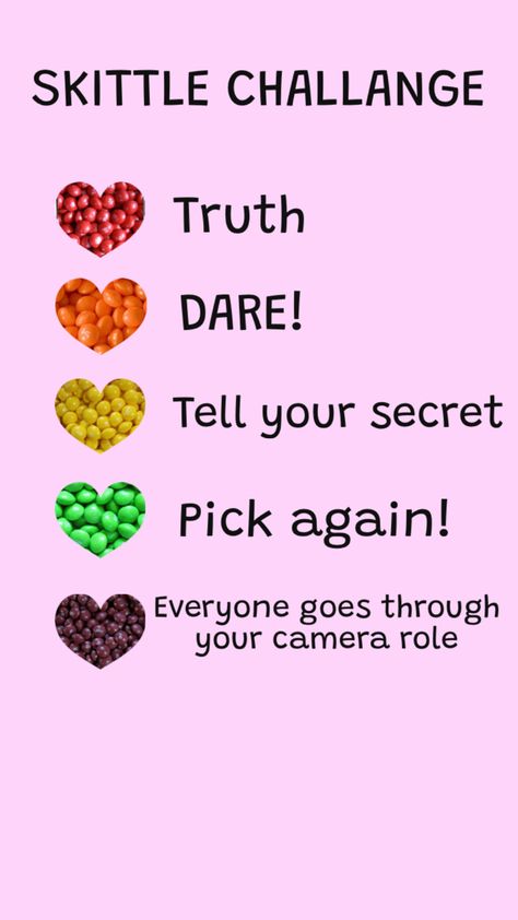 Skittles Challenge, Truth And Dare