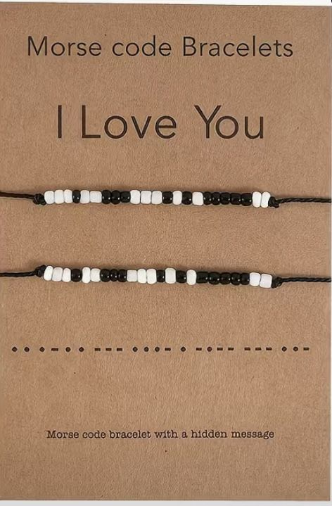 Morse Code Bracelets, Code Bracelets, Code Morse, Promise Bracelet, Morse Code Bracelet, Lucky Bracelet, Farewell Gifts, Friend Friendship, Women's Bracelets