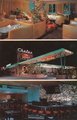 Googie Architecture, Station Service, Los Angeles Restaurants, Vintage Architecture, Vintage Hotels, Mid Century Architecture, Vintage Restaurant, Retro Interior, Hotel Motel