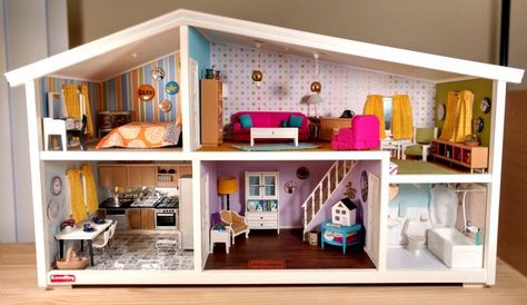 Lundby Dollhouse, Furniture Logo, Dolls House Interiors, Modern Dollhouse, Smart Furniture, Barbie House, Diy Dollhouse Furniture, Miniature Houses, Cheap Furniture