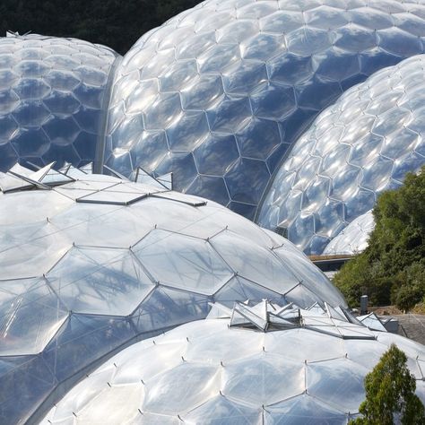 15 high-tech buildings that you should know Hopkins Architects, Underground Tube, Architecture Series, Dome Structure, Tech Career, Spa Rooms, Glass Curtain Wall, Eden Project, Renzo Piano