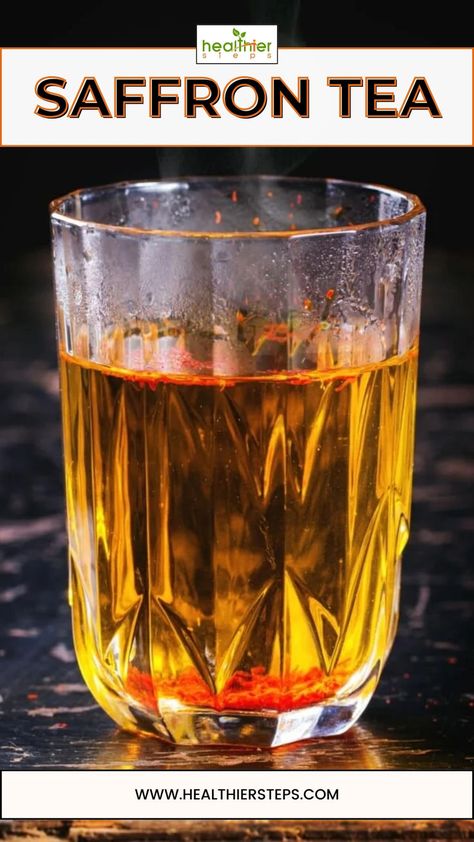 Saffron Tea | Saffron Tea Recipe Chaga Tea, Saffron Tea, Saffron Benefits, Lemon And Honey, Fennel Tea, Sandwich Sauces, Saffron Threads, Ginger Recipes, Tea Recipe