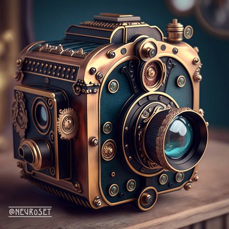 Steam Punk Decorations, Steampunk Tech, Steampunk Camera, Steampunk Technology, Steampunk Computer, Steampunk Machines, Steampunk Illustration, Steampunk Furniture, Steampunk Gadgets