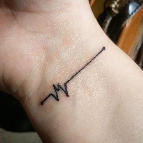 Flatline Tattoo Heartbeat, Flatline Tattoo, Tattoo Heartbeat, Heartbeat Tattoo, Tattoo Tattoo, Fish Tattoos, I Tattoo, In A Heartbeat, Jesus Fish Tattoo