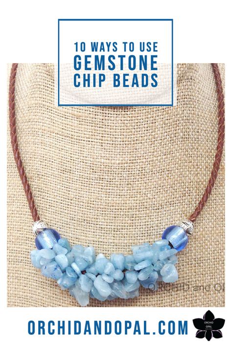 Chip Bead Necklace Diy, Gemstone Chip Jewelry Ideas, Gem Chip Jewelry, Chocker Diy Beaded Necklaces, Gemstone Chips Jewelry Diy, Chip Stone Jewelry, Gemstone Chip Earrings, Stone Chip Jewelry, Crystal Chips Ideas