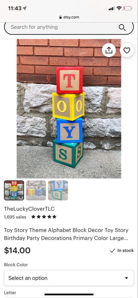 Toy Story Boxes Diy, Letter Boxes, Toy Story Theme, Name Boxes, Cube Toy, Alphabet Blocks, Toy Story Birthday Party, Homemade Toys, Toy Story Birthday