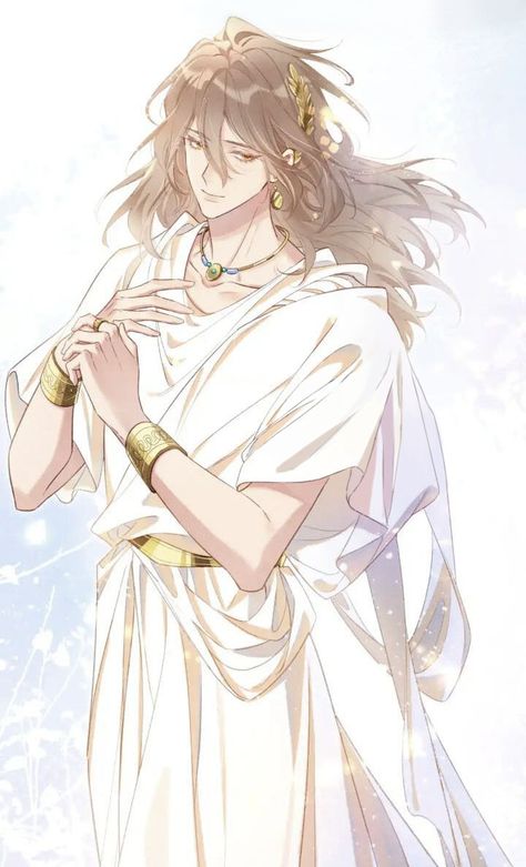 Sun God Outfit Male, Greek Aesthetic Drawing, Male Greek Clothing, Greek Robes Female, Greek Clothes Male, Greece Traditional Clothing, Greek Oc Male, Greek God Oc, Greek God Outfit