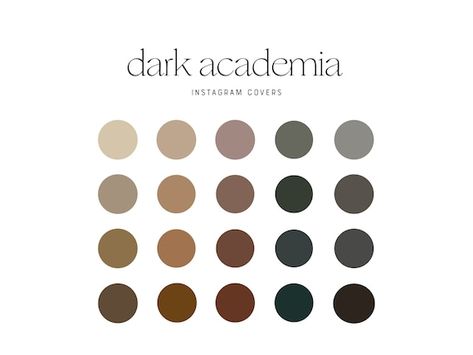 Dark Academia Instagram Highlight Covers Deep Earthy - Etsy Australia Dark Green Color Palette Hex Codes, Story Topics, Dark Academia Instagram, Dark Academia Color Palette, Dark Academia Color, Instagram Covers, Hex Color, Hex Color Palette, Color Schemes Colour Palettes