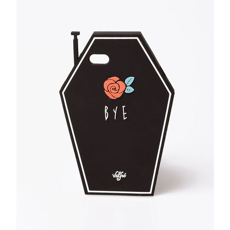 Valfre Black Coffin & Red Rose Silicone iPhone 6/6S Case ($36) ❤ liked on Polyvore featuring accessories, tech accessories and multicolor Coffin Phone Case, Red Iphone Case, Popsicle Crafts, Red Iphone, Outfits Unique, Silicone Iphone Cases, Cases Iphone, Apple Iphone Case, Case Phone