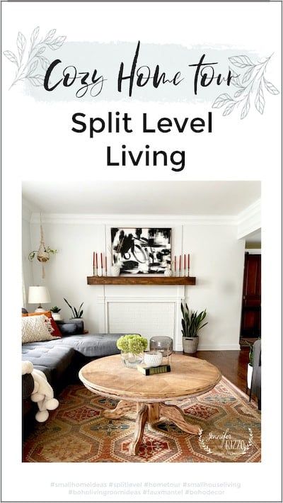 Welcome to Our Home Tour !!!! - Jennifer Rizzo Styling Split Level Home, Split Level Living Room Layout Furniture, Split Level Living Room Arrangement, Split Living Room Ideas, Split Level Living Room Ideas, Split Level House Interior, Bilevel Living Room Layout, Split Level Decorating, Split Level Living Room Layout