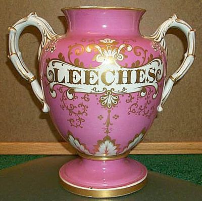 Well I'll be damn. It's a fancy pink leech jar. Old English Words, Charm School, Plague Doctor, Apothecary, Pink Aesthetic, Pretty In Pink, Old Fashioned, Vase, Tableware