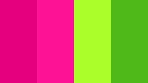 Green Pink Color Palette, Neon Colour Palette, Flat Color Palette, Pink Color Palette, Color Design Inspiration, Email Examples, Color Palette Challenge, Pink Palette, Color Palette Pink