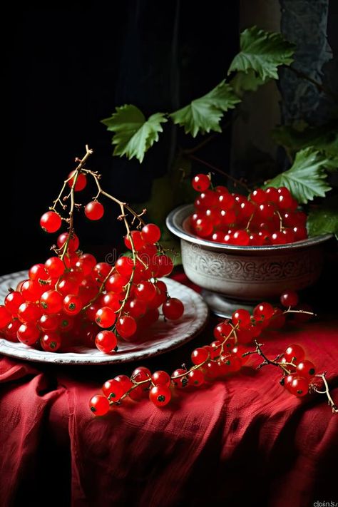 Sprigs of red currant in a white bowl closeup. Sweet red currant spilling out from the bowl. Currant organic berries royalty free stock photos Red Currant, White Bowls, Red Aesthetic, Close Up, Photo Image, Royalty Free Stock Photos, Stock Photos, Bowl, Red