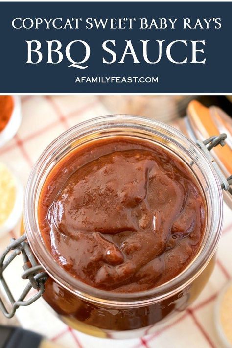 Sweet Baby Rays Recipes, Sweet Baby Rays, Sweet Baby Rays Bbq Sauce, Barbecue Sauces, Recipes Sauces, Make Bbq Sauce, Barbecue Pork Ribs, Restaurant Foods, Baby Ray