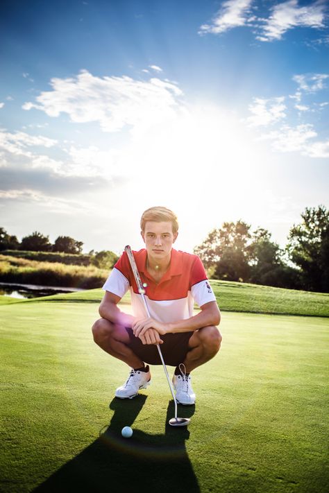 Golf course senior pictures Golf Course Pictures, Golf Senior Pictures, Senior Photos Boys, Boys Golf, Freeze Frame, Graduation College, Senior Pictures Boys, Kids Golf, Senior Guys