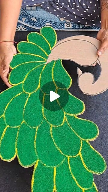 Handmade Peacock Decoration, Art And Craft Videos With Paper, How To Make Big Butterfly With Paper, Peacock Pictures Image Beautiful, Cardboard Rangoli Designs Diy, Peacock Diy Crafts, Cardboard Peacock Craft, Pista Shell Peacock, Rangoli On Cardboard