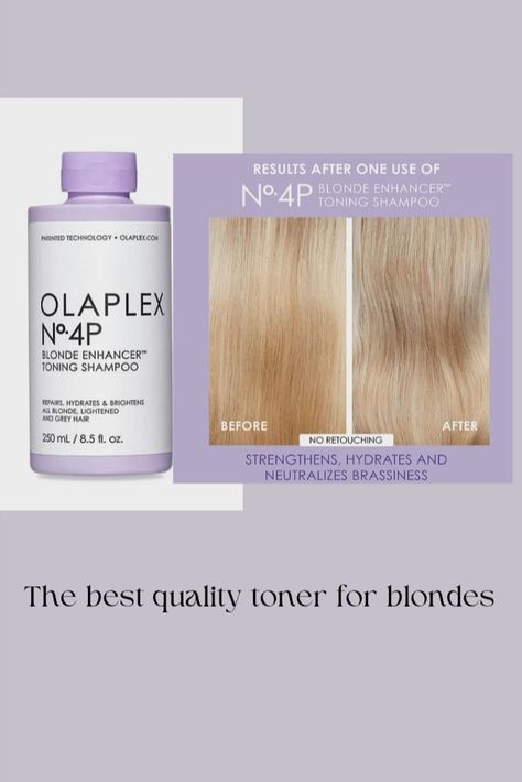 Grey Hair Before And After, Olaplex Blonde, Toning Shampoo, Product Shoot, Hair Product, Professional Hair, Professional Hairstyles, The Salon, Grey Hair