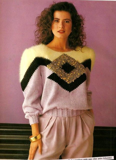 Diana Internationa 13_12 | Homair | Flickr Sweaters Dress, Fashion Through The Decades, 1980’s Fashion, 80’s Fashion, Vintage Knitwear, 80s And 90s Fashion, 80s Outfit, Power Dressing, Knitwear Fashion