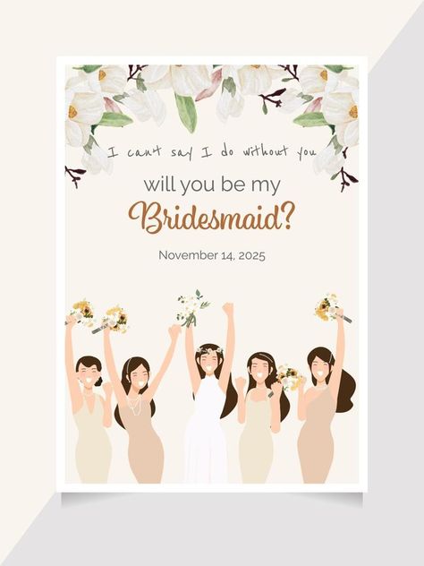 cute young wedding couple on watercolor white magnolia flower bouquet wedding invitation card template collection Magnolia Flower Bouquet, Bridesmaid Invitation Card, White Magnolia Flower, Hair Doo, Young Wedding, Bridesmaid Invitation, Vector Infographic, Bridesmaid Card, Wedding Invitation Card Template