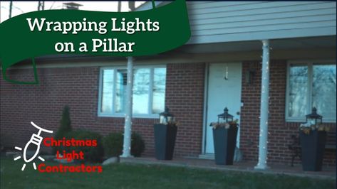 Happy Sunday! Take some time today to rest and recuperate for the busy week we've all had. And while your at it, check out our "Tip from pro" on how to wrap pillars with led Christmas lights. Pole Wrap, Hanging Christmas Lights, Were Back, Wrapped Lights, Look Clean, Mini Lights, How To Wrap, Light Pole, Led Christmas Lights