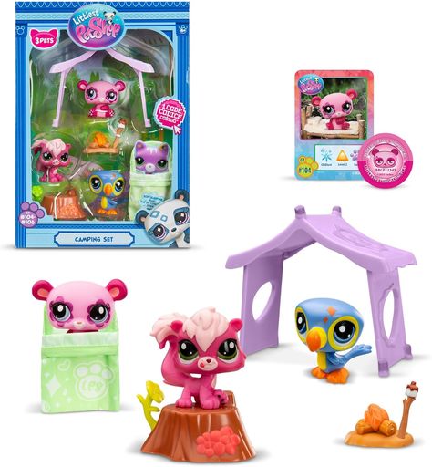 Littlest Pet Shop; Camping Set 3 Pack Lps Sets, Littlest Pet Shops, Lps Customs, Little Pet Shop Toys, Camping Set, Nostalgic Toys, Xmas List, Luck Quotes, Good Luck Quotes