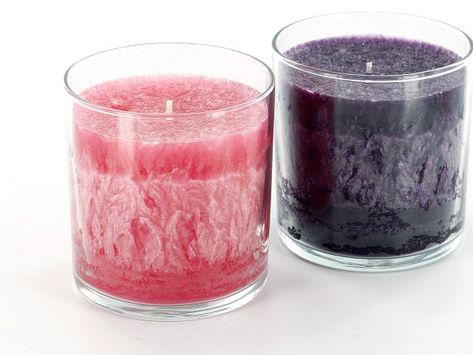 Palm Wax is natural wax which produces a beautiful crystallized effect on your finished candle. In this tutorial we will show you step by step instructions on how to achieve the perfect crystals for a container palm wax candle. #DIY #palmwax #candlemaking Palm Wax Candles Diy, Paraffin Wax Candles Diy, Clear Gel Wax Candles With Essential Oils, How To Take Candle Wax Out Of Jar, Chunk Candles, Remove Candle Wax From Jar, Candle Making Instructions, Candle Making Tutorial, Palm Wax Candles